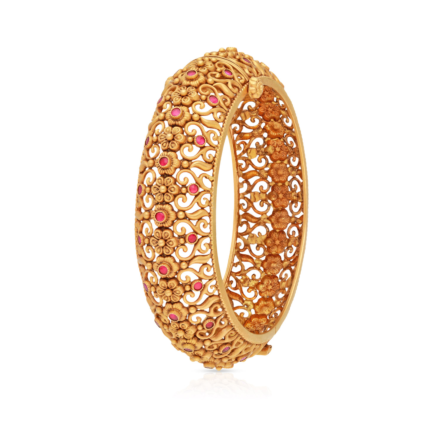 Gold Half Moon Bangle