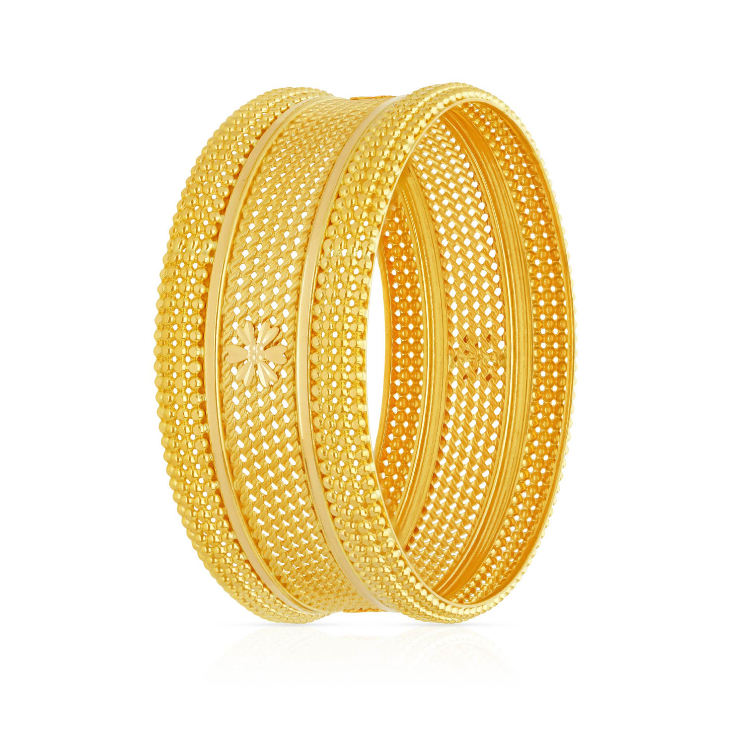 Gold Broad Bangle