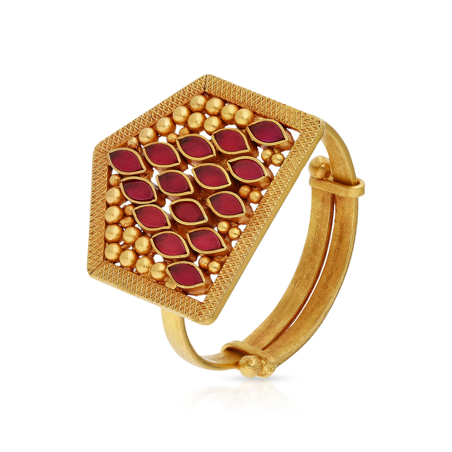 Gold Cocktail Finger Ring