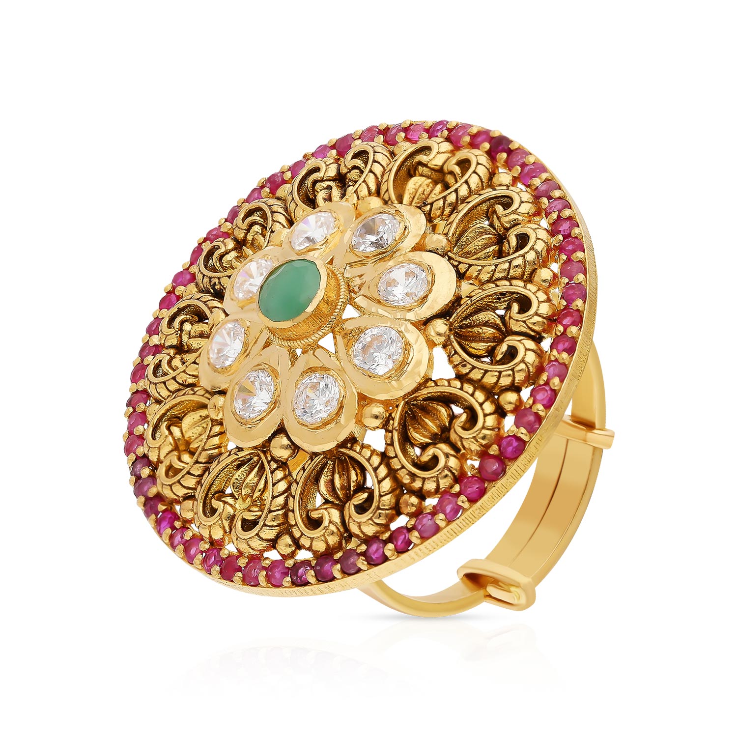 Gold Cocktail Finger Ring