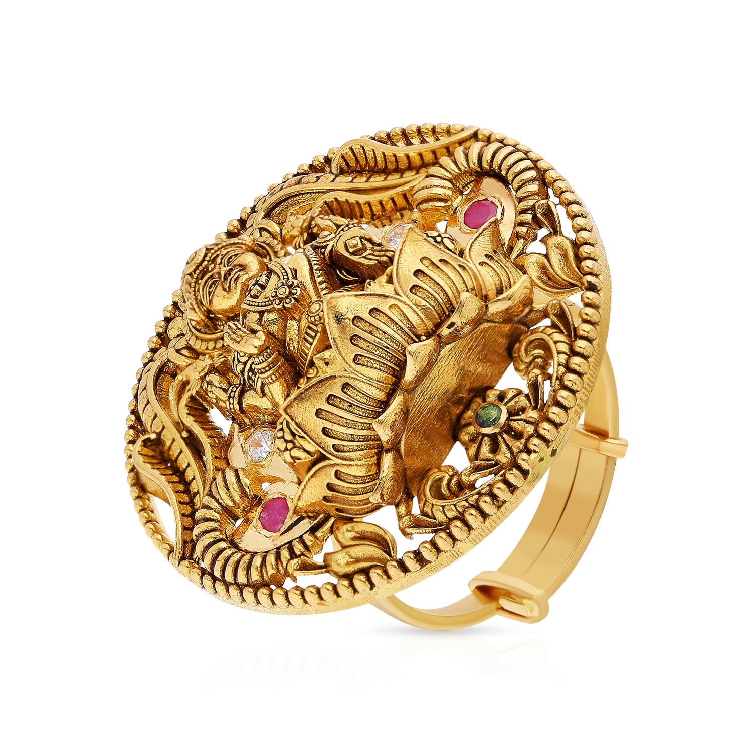 Gold Cocktail Finger Ring