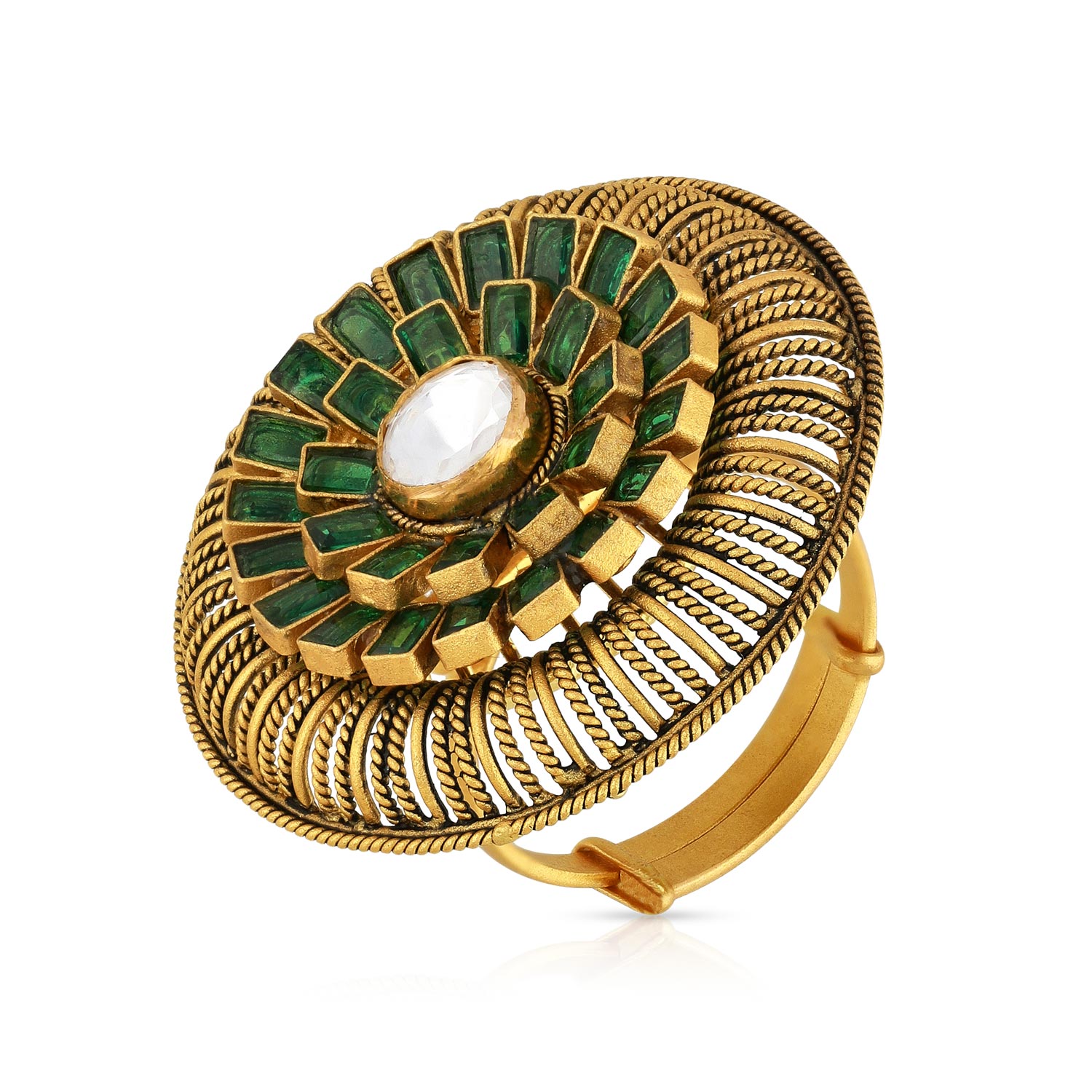 Gold Cocktail Finger Ring