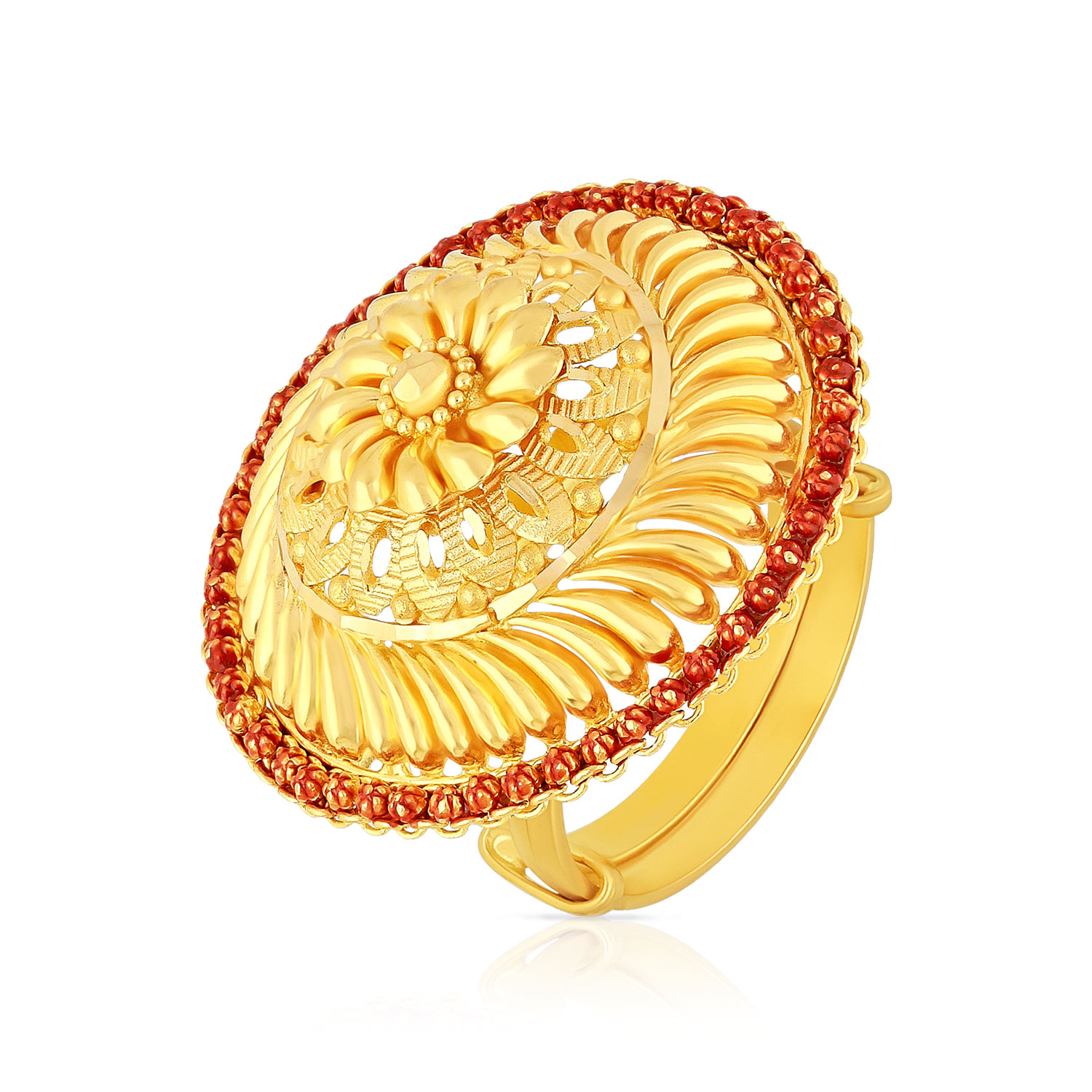 Gold Cocktail Finger Ring