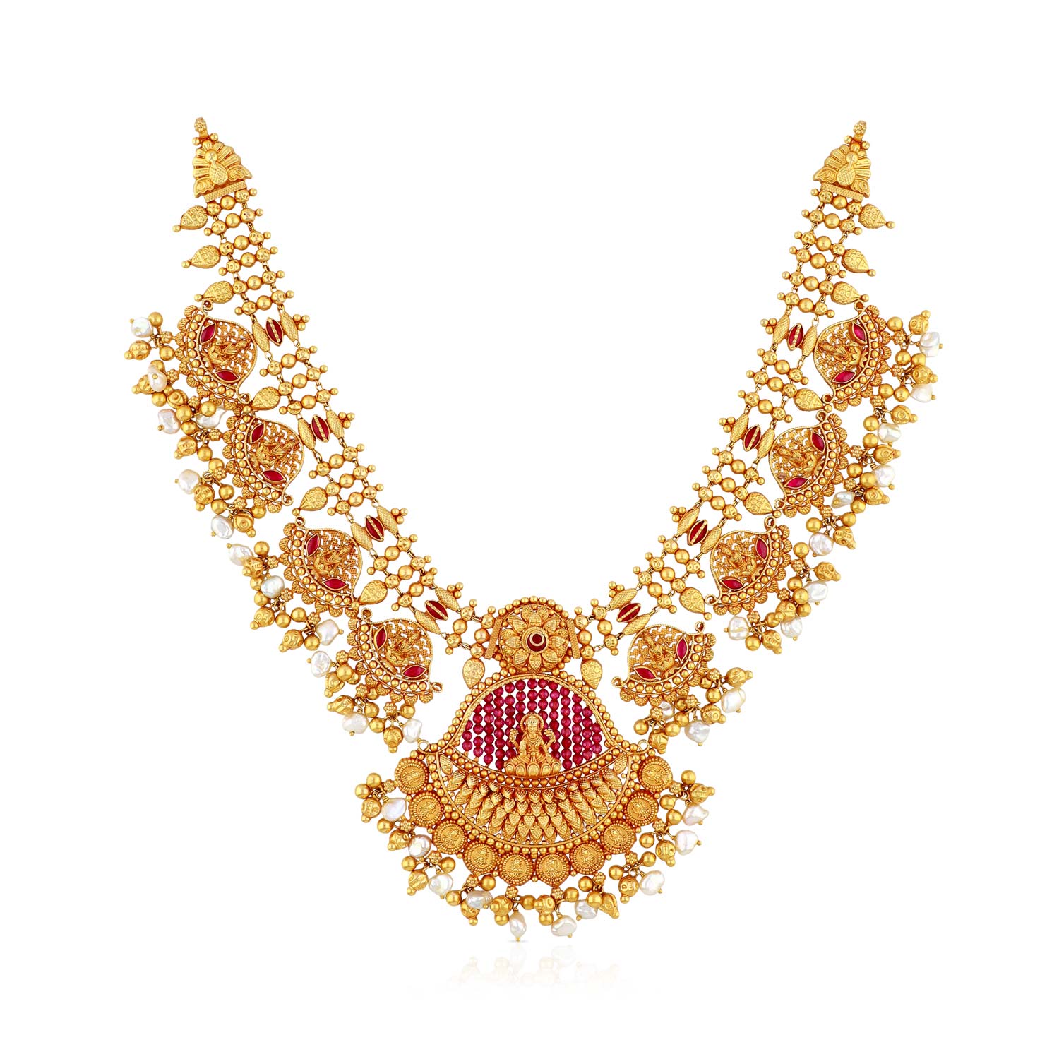 Gold Short U Pendant Necklace