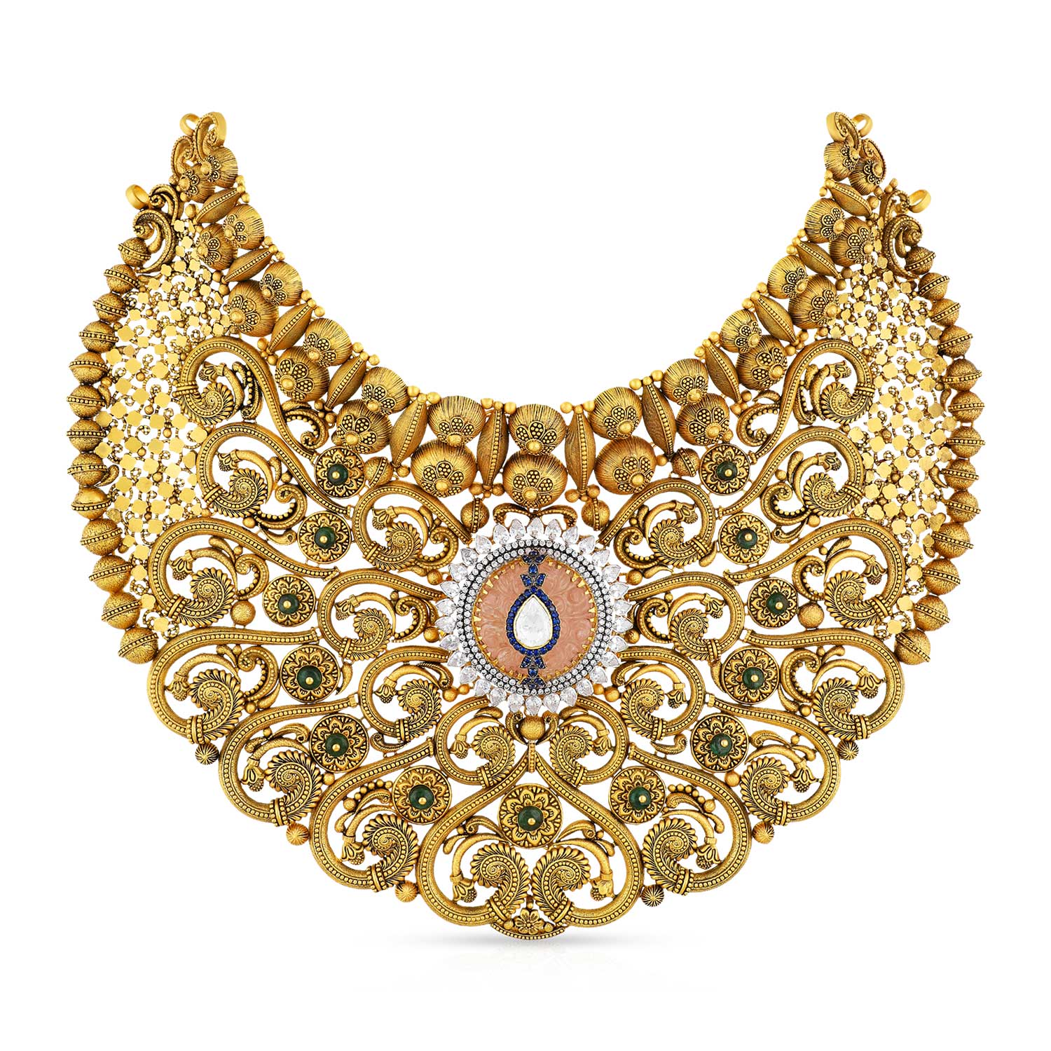 Gold Short U Necklace