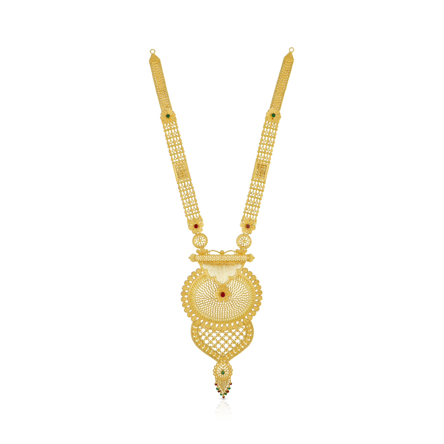 Gold Long V Pendant Necklace