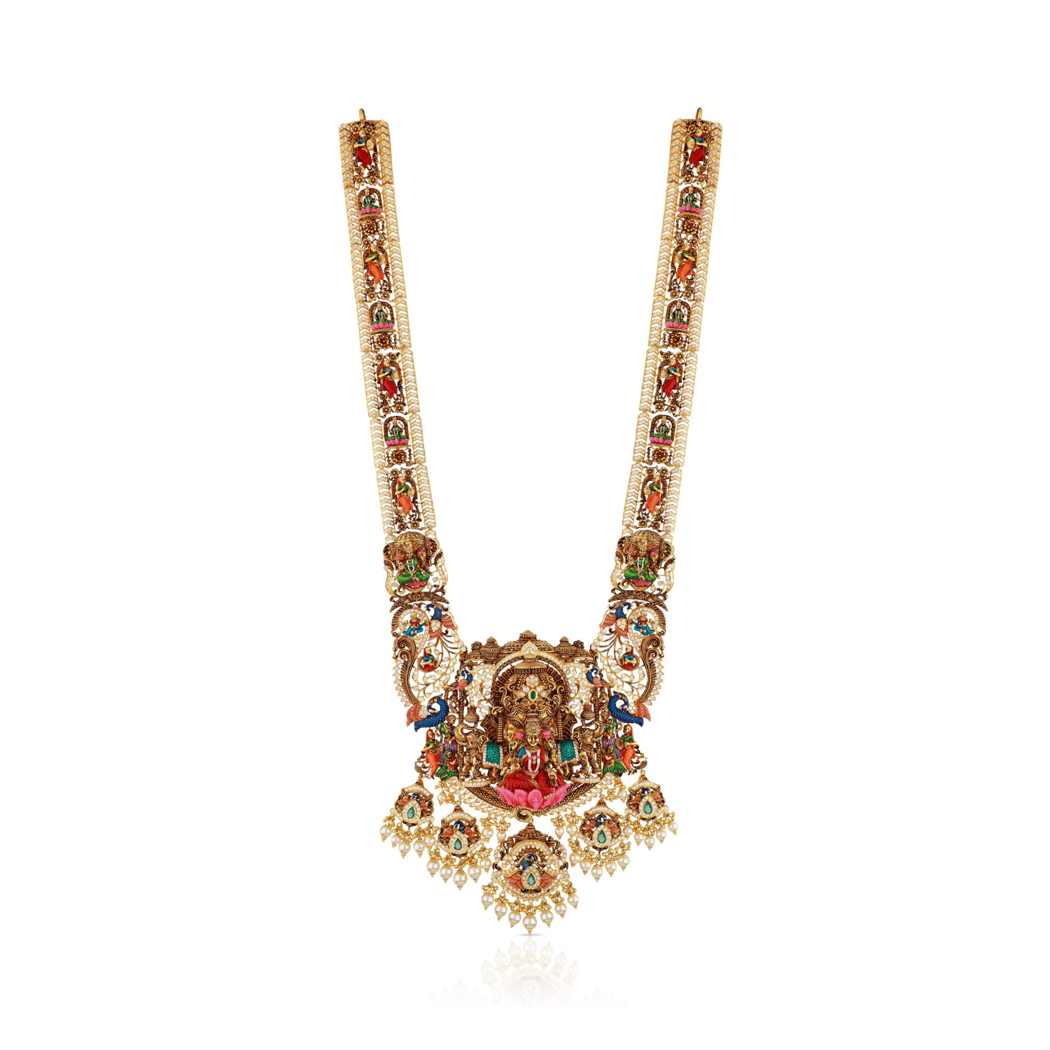 Gold Long U Pendant Necklace