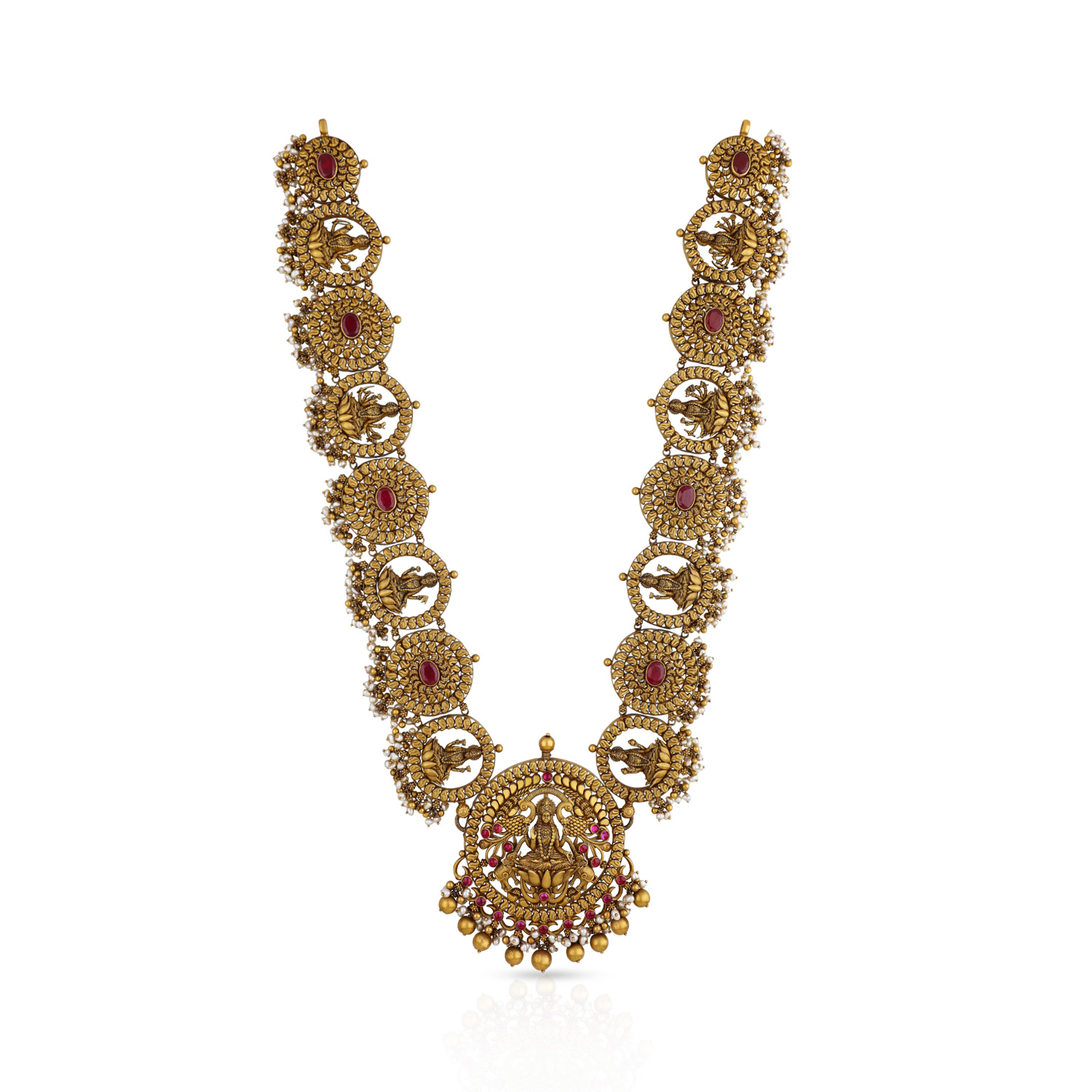 Gold Long V Pendant Necklace