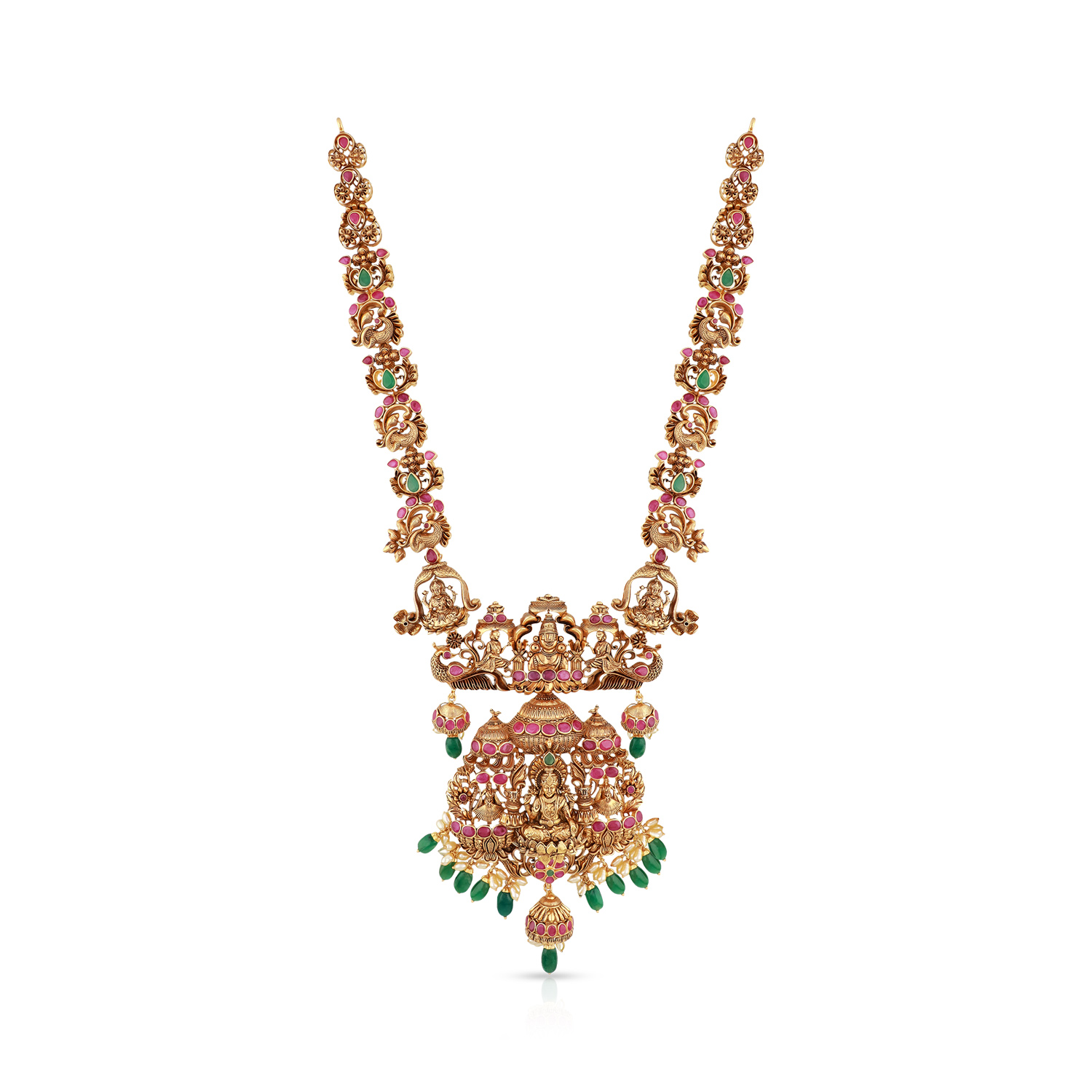 Gold Long U Pendant Necklace
