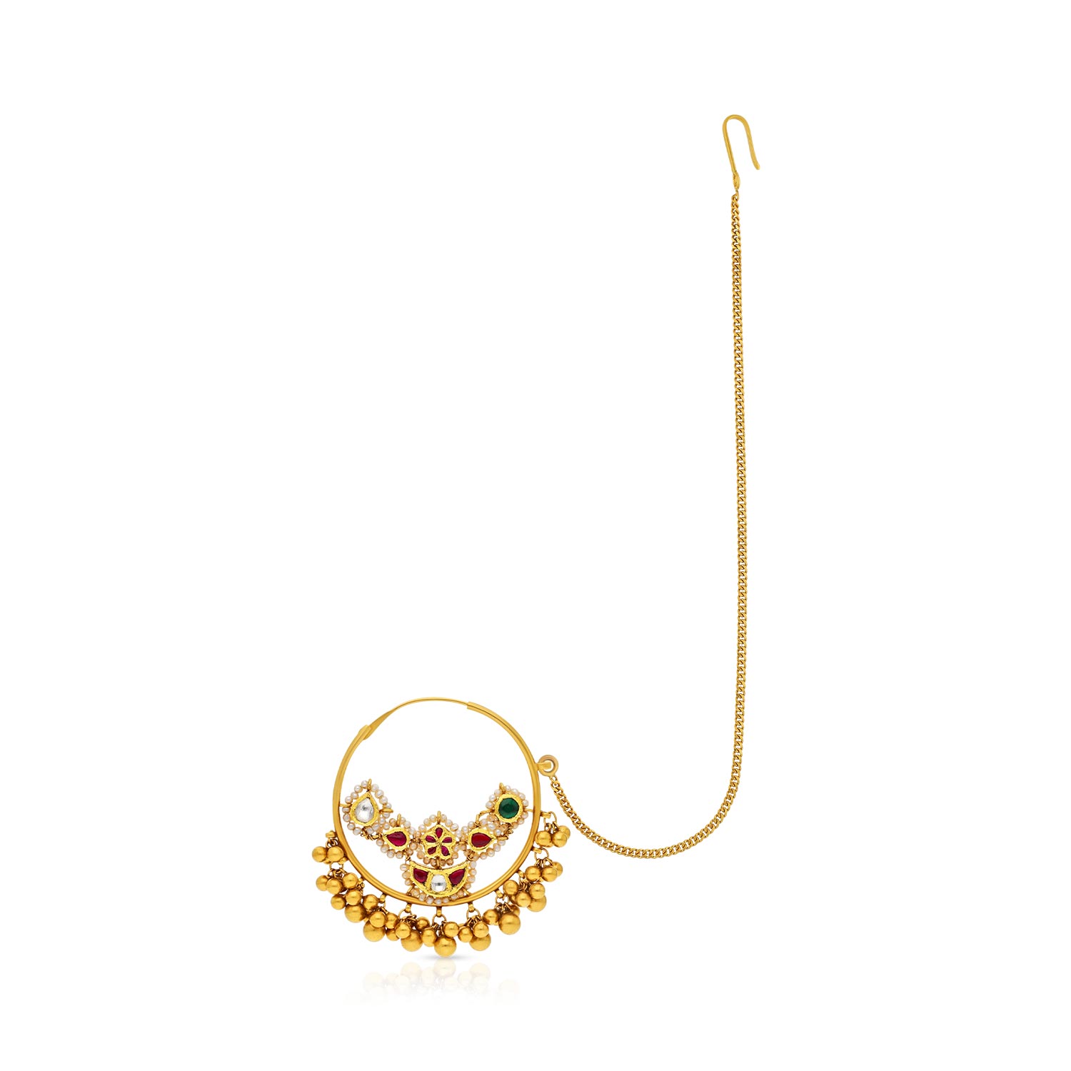 Gold Nath Nose Pin